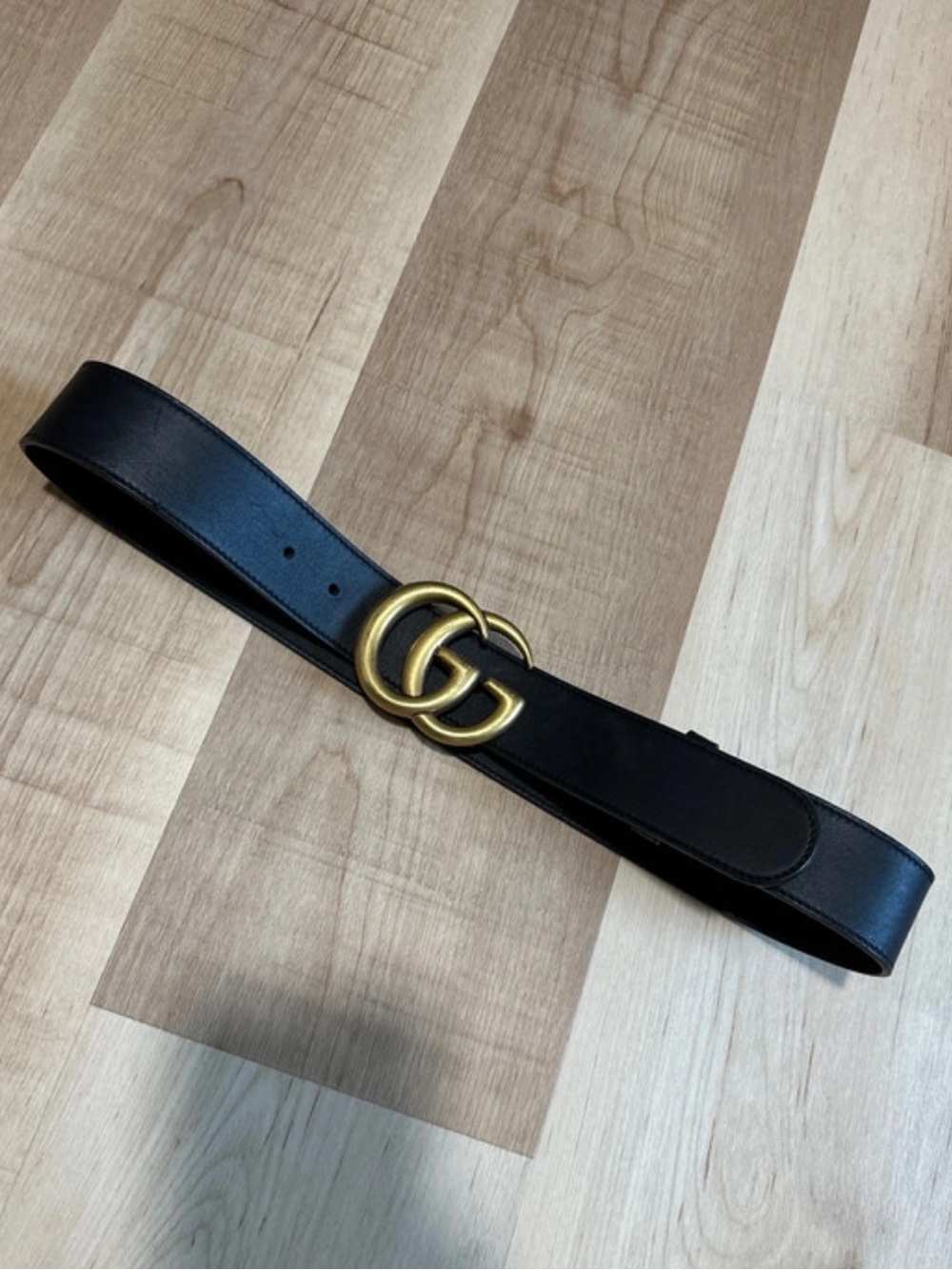 Authentic Gucci Marmont Gold Double G Women’s Leather Gucci Belt